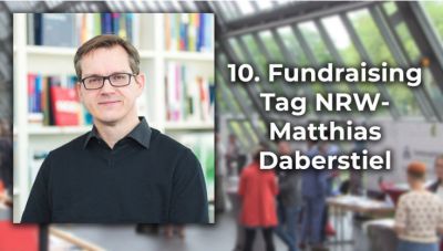 Matthias Daberstiel beim Fundraisingtag NRW